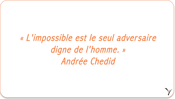 « L'impossible est le seul adversaire digne de l'homme. » Andrée Chedid - inspYr Executive Coaching